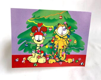 Garfield Christmas Card ~ May Your Days Be Merry And Bright ~ Vintage 1978 Card