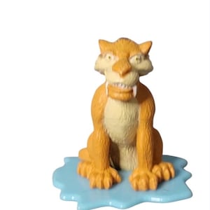 Ice Age Movie Diego Saber Toothed Tiger Vintage 2009 Toy, Cake Topper Figure