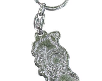 Portachiavi Con Stemma Della Turchia, In Lega Di Zinco, Bandiera Turca Con Luna E Stella, Regalo Patriottico, Argento