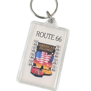 Route 66 Highway Vintage Keychain