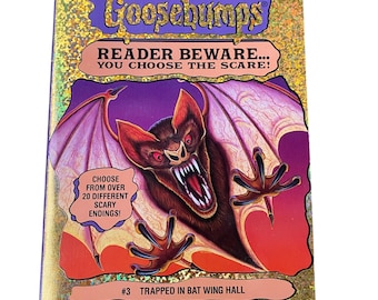 Goosebumps  ~ Give Yourself Goosebumps # 3 ~ Trapped In Bat Wing Hall ~ By R.L. Stine Vintage Book 1995