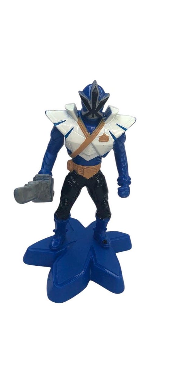 Power Rangers Blue Super Samurai 2012 Mcdonalds Action Figures
