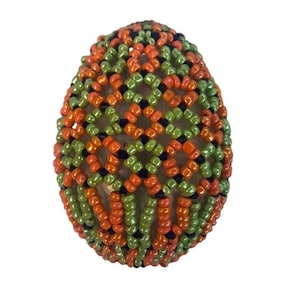 Vintage Beaded eggs,Easter decorations, Easter egg, beaded Handmade