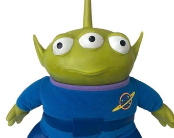 Vintage Disney Pixar Toy Story Light Up Talking Alien 12&quot; by Thinkway Toys 1995, NOT WORKING