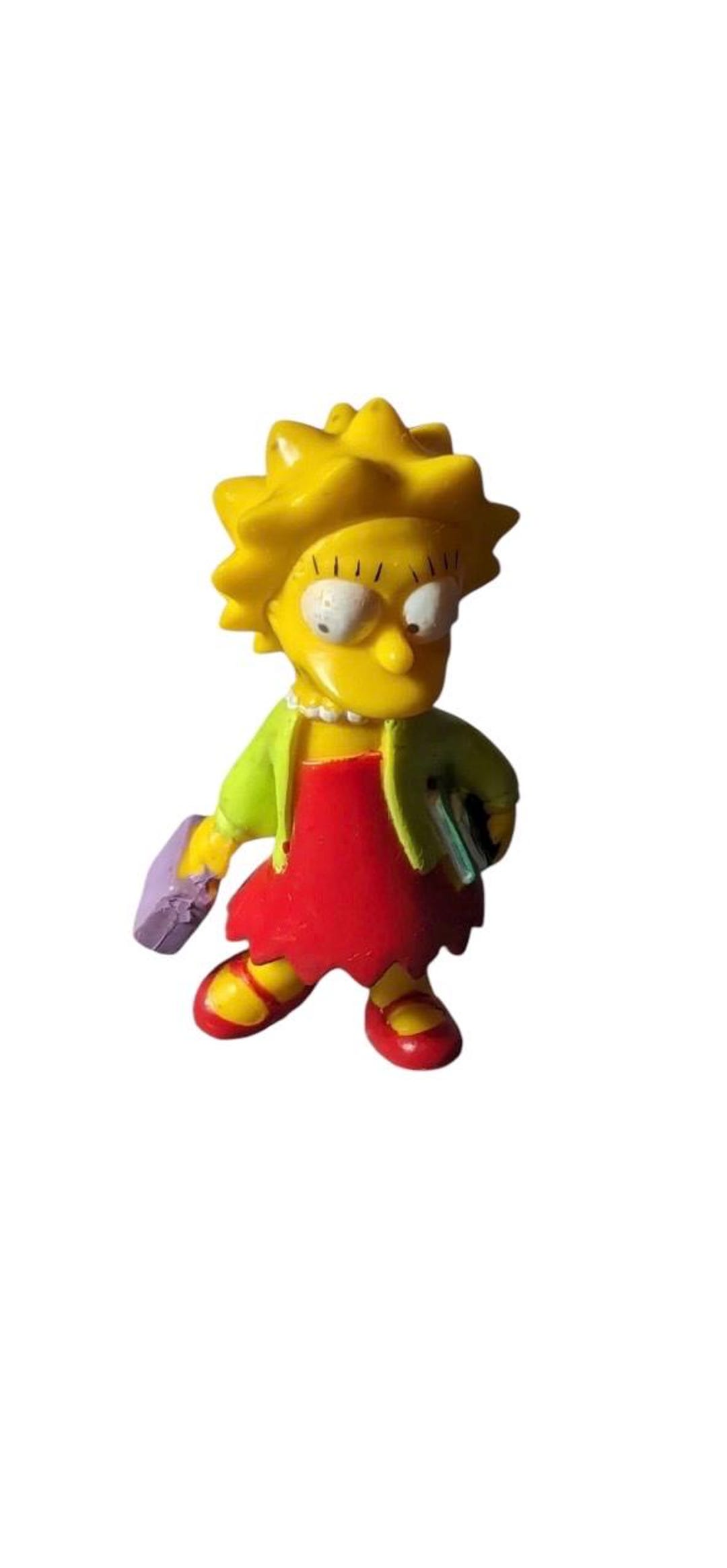 The Simpsons ~lisa Simpson “going to School” ~ Vintage PVC Figure