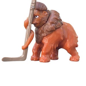 Ice Age Manny Mammoth With  Hockey Stick Toy, Cake Topper Figure