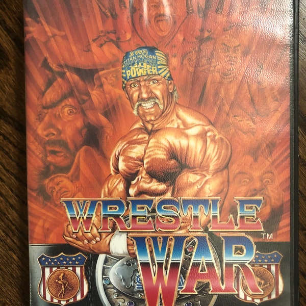 Vintage Sega “Wrestle War”Hogan SWA, Mega Drive Cartridge, G-4055, Made in Japan, Video Game 1989
