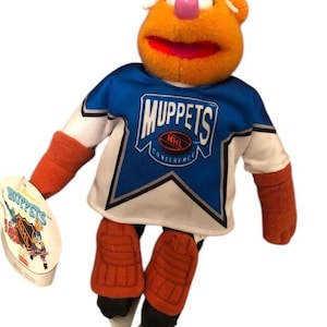 Vintage Fozzie Bear The Muppets Jim Henson NHL Hockey McDonald’s Plush Toy