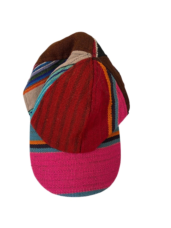 Bohemian Boho Colourful Patchwork Baseball Cap / … - image 1