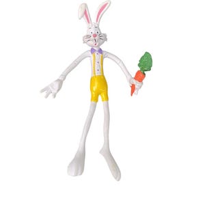 Easter Bunny Rabbit Bendable Vintage Toy Bandy Figure