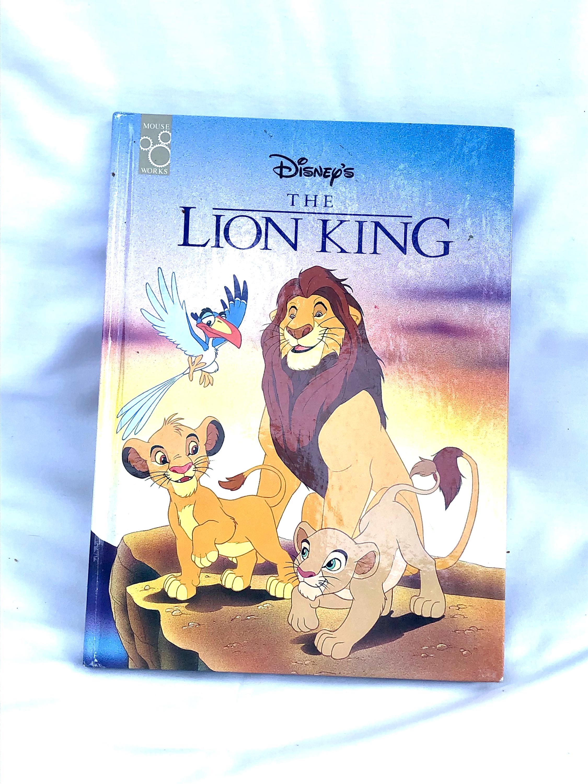 Disney's the Lion King Hardcover Book Vintage Disney Classic