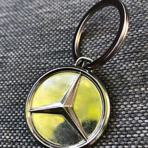 Vintage Mercedes-Benz Chrome Star-sleutelhanger
