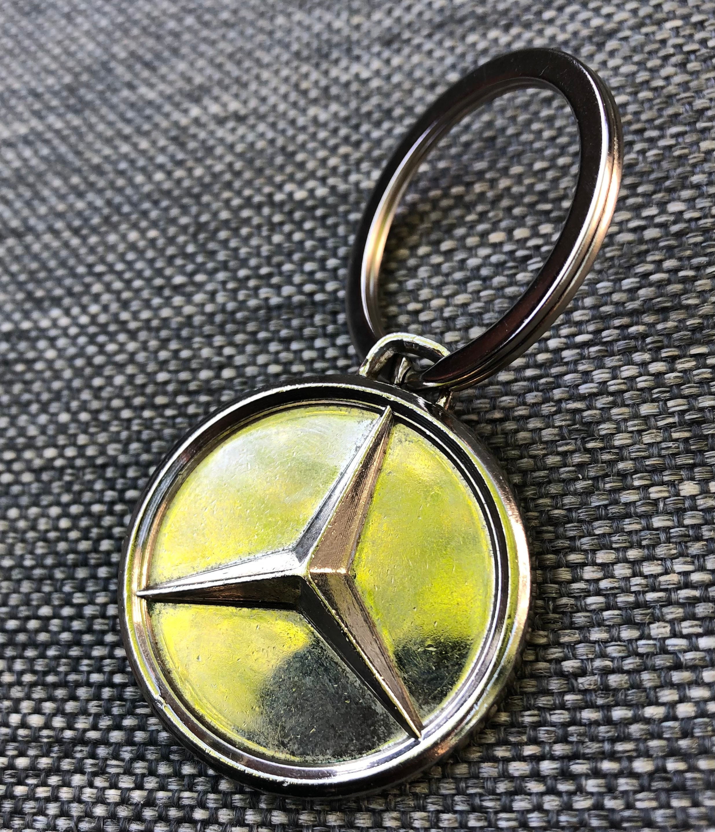 【新品】レア★Mercedes-Benz Collectionロングキーチェーン Vintage Mercedes Benz Chrome Star Keychain - Etsy