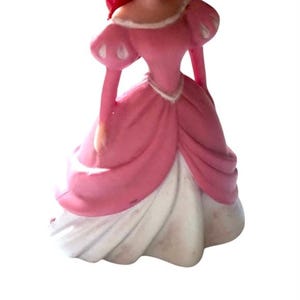 Disney Princess Ariel Pink  Figure,  Cake Topper The Little Mermaid Vintage Toy