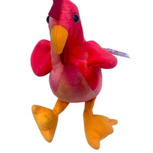Ty Beanie Baby Strut the Rooster Date of Birth: March 8, 1996 Rare