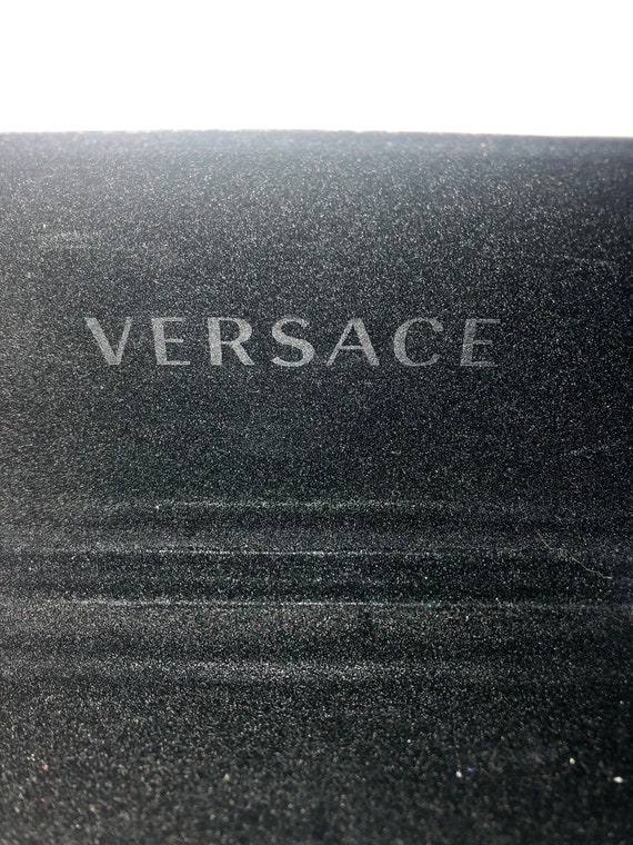 Vintage Versace Hard Clamshell Case White Leather… - image 6