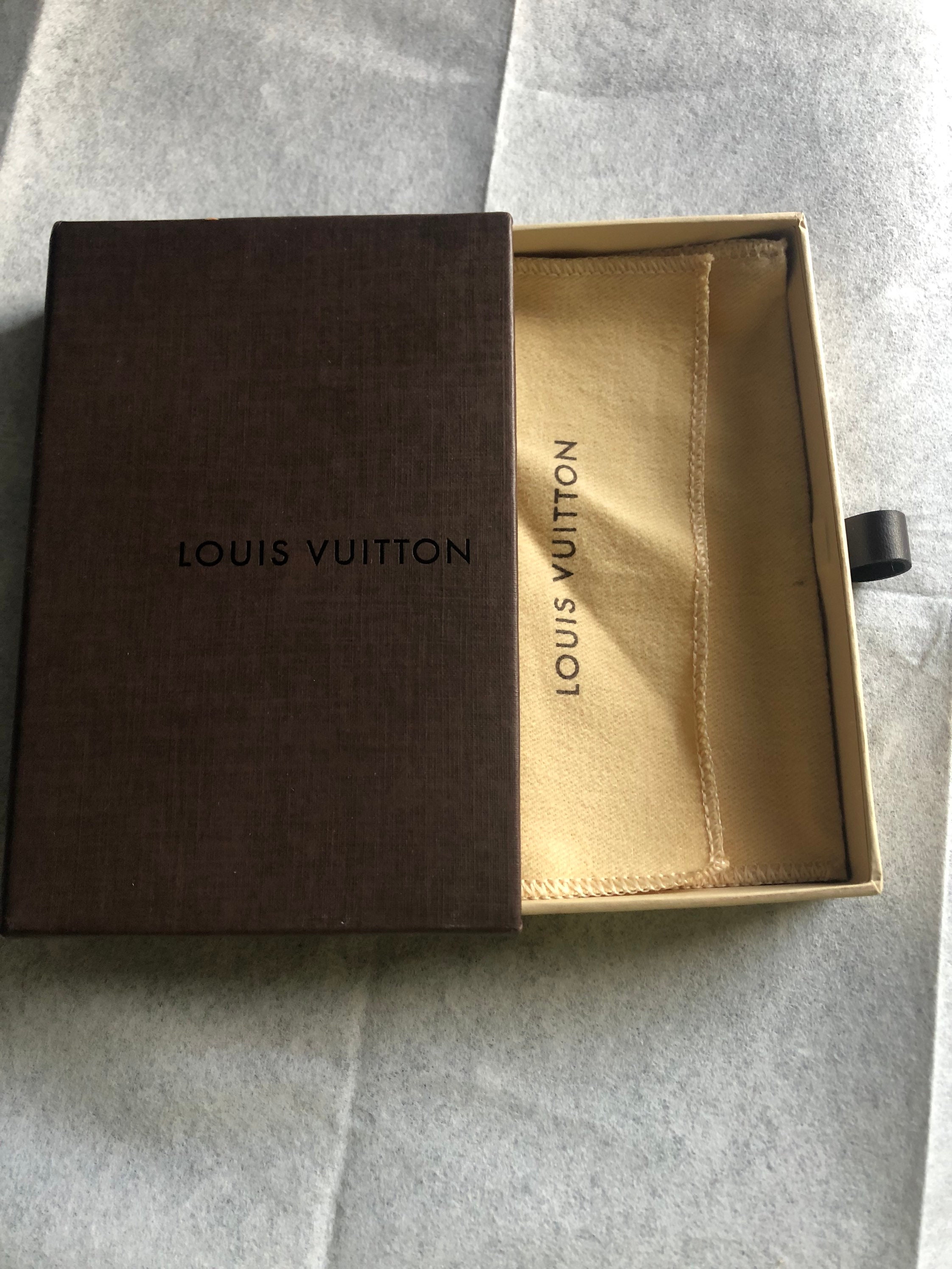 Louis Vuitton Wallet Card Holder Empty Box with Dust & shopping bag LV  envelope.