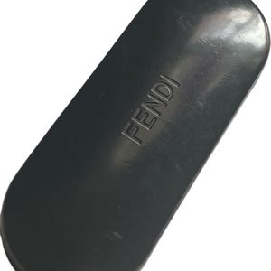FENDI hard shell black sunglass case - case only FENDI SOLID BLACK HARD SHELL EYEGLASS SUN GLASS CASE | eBay main image 4