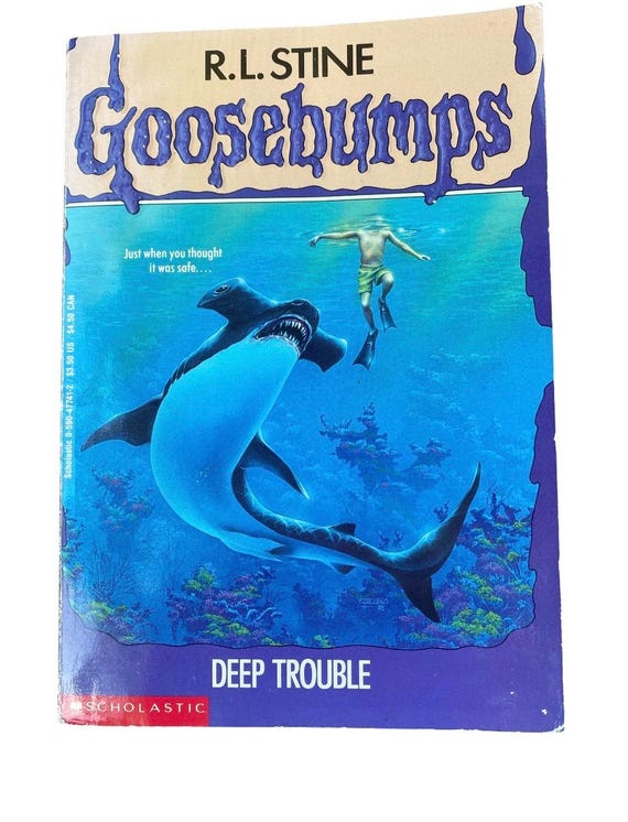 Goosebumps #19 ~Deep Trouble ~ By R. L. Stine ~ Vintage Book 1994