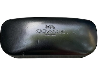Coach Black Hard Shell Sunglasses Case – Classic Logo, Faux