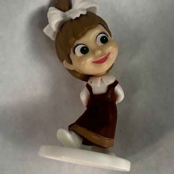 Vintage Masha and The Bear Action Figure 2” Cake Topper, Masha Toy