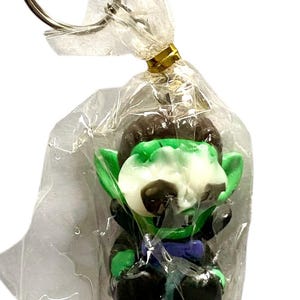 Zombie Keychain Face Melting Horror Scary Monster Key Ring
