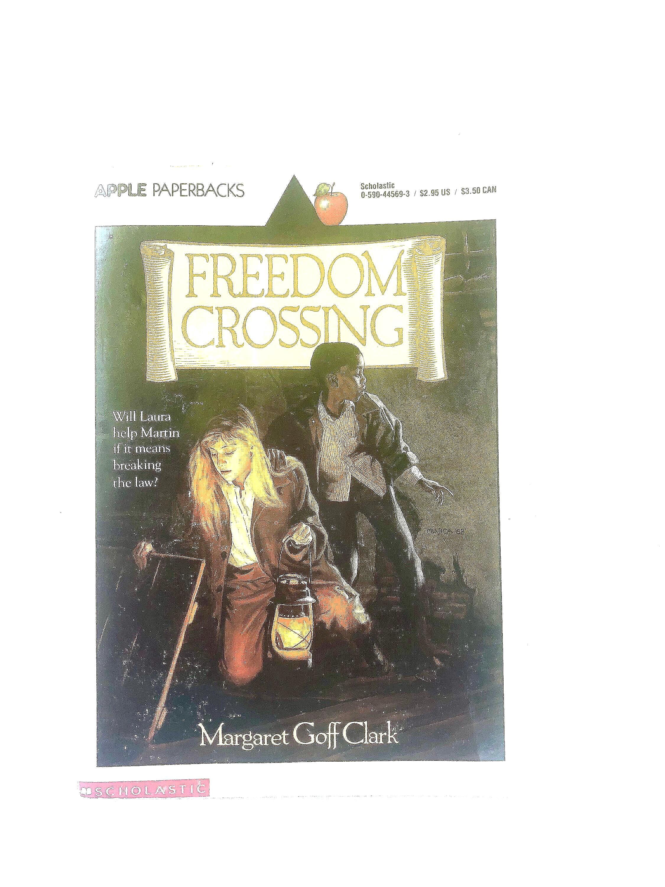 洋書 1988BananaRepublicTravellersEye Freedom Crossing by Margaret Goff Clark, Trade Paperback Vintage