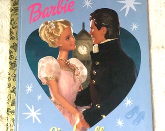 A Little Golden ~Barbie Cinderella ~ First Edition 2002 Vintage Children’s Book