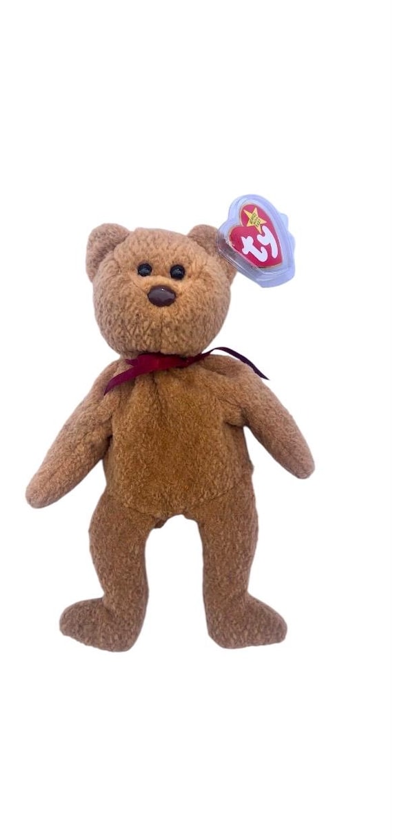 Ty Bear Curly Beanie Baby 1996 Value Ty Original Beanie Baby Curly
