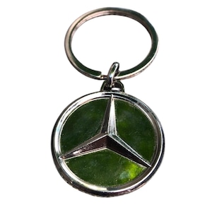 Vintage Mercedes-Benz chromen sleutelhanger