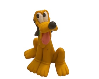 Juguete vintage de Pluto de Disney, colección Mickey Clubhouse, figura para decorar tartas