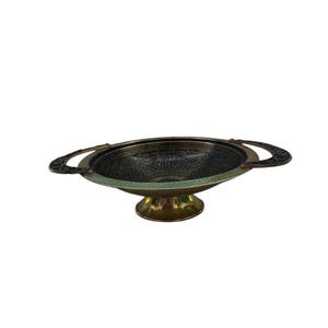 Vintage Israel Brass Large Bowl, Judaica