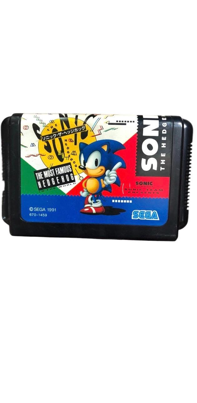 Vintage Sega “ Sonic the Hedgehog” Mega Drive Cartridge the