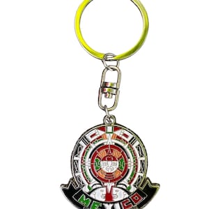 Mexico Mayan Aztec Calendar Mexican Key Chain Vintage Keychain Mayan Calendar Key Ring, Mexican Souvenir