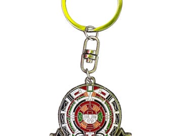 Mexico Mayan Aztec Calendar Mexican Key Chain Vintage Keychain Mayan Calendar Key Ring, Mexican Souvenir