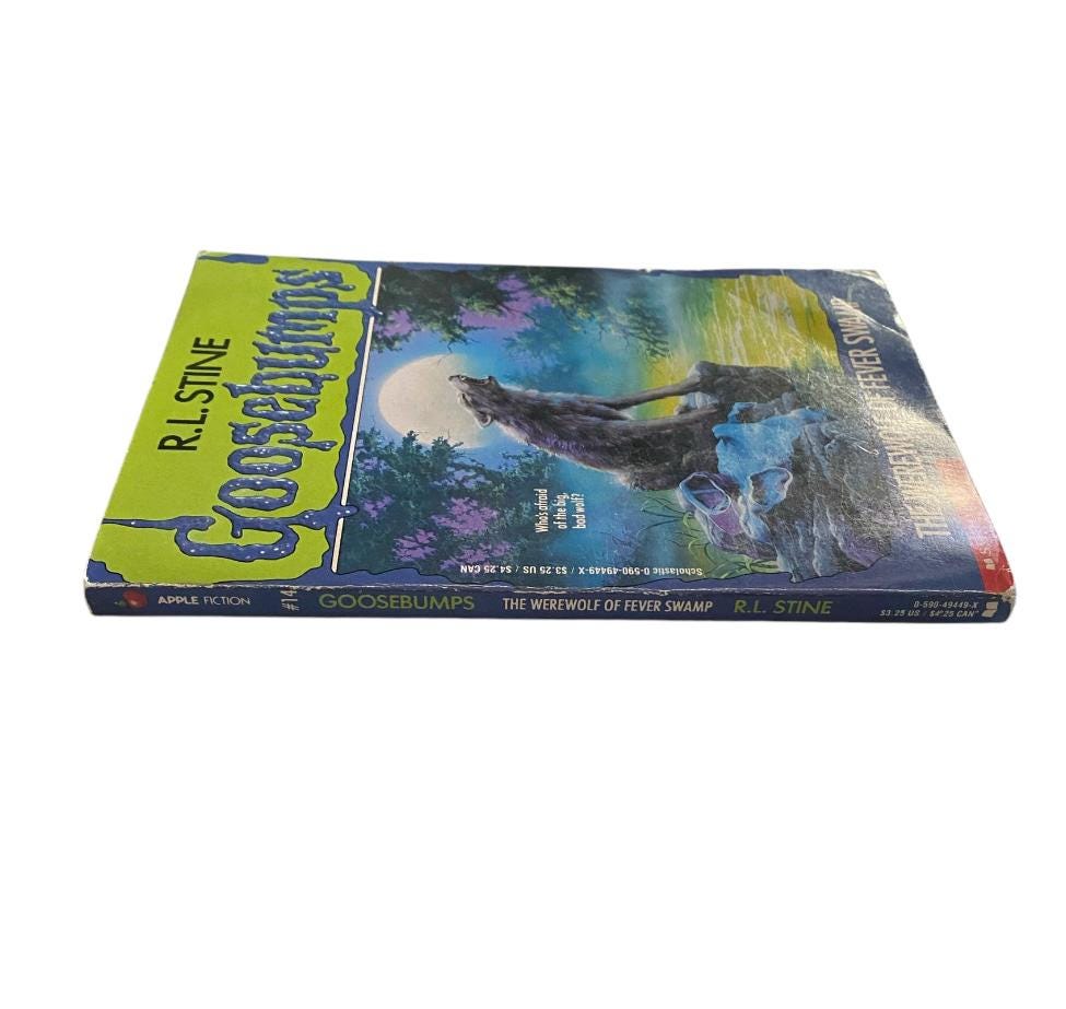 Goosebumps # 14 “ the Werewolf of Fever Swamp” R.L. Stine Vintage Book ...