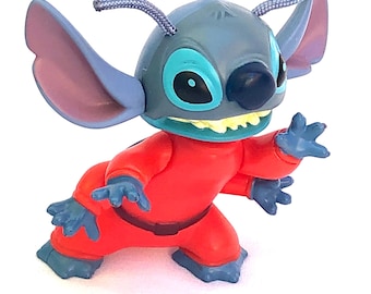 Disney Lilo And Stitch Toy ~ Stitch Bobble Head Happy Meal Vintage Toy ~ McDonald’s Stitch Toy , Cake Topper