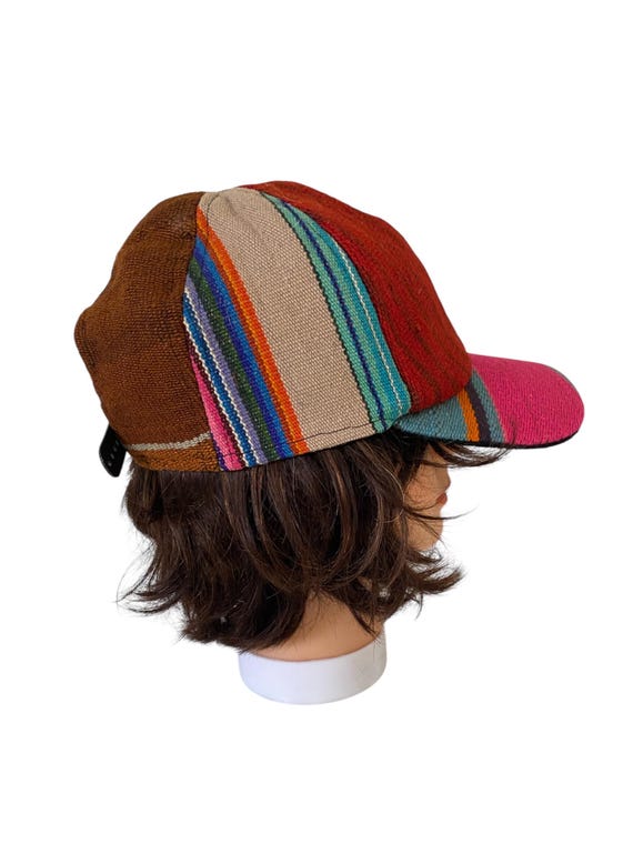 Bohemian Boho Colourful Patchwork Baseball Cap / … - image 4