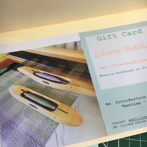 Chèque cadeau atelier tissage métier à tisser