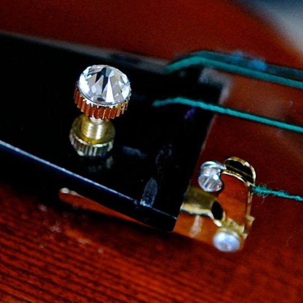 Violin Minor Bling Fine Tuner Swarovski Crystal