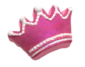 Princess Crown Bath Bomb, Princess Crown, Crown Bath Bomb, Pink Bath Bomb, Bath Bomb for Girl, Raspberry Scent, Bath Bomb for Kid, Bath Fizz