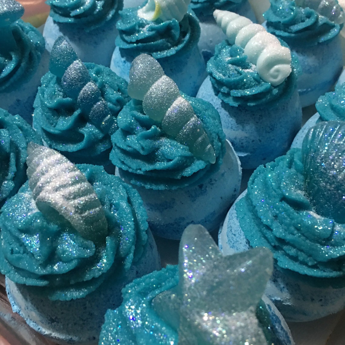 Blue Bubble Bath Bomb Blue Sea Creatures Blue Bubble Bath Etsy