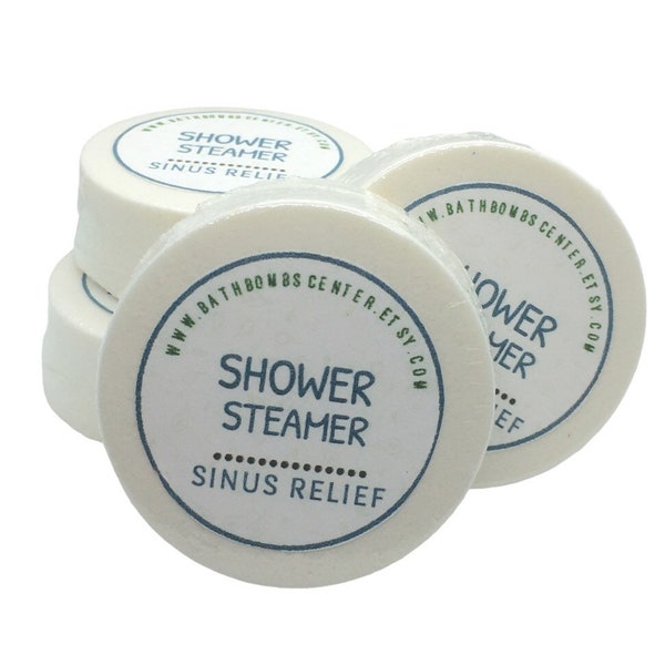 Sinus Relief Shower Steamer, Shower Melt, Shower Disc, Shower Steam Disc, Aromatherapy Shower Steamer, Congestion Disc, Headache Relief