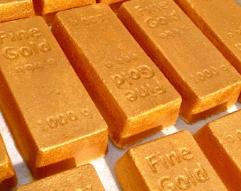 Fine Gold Bar Bath Bomb - Fine Gold Bar - Gold Bar - Gold Bar Bath Bomb - Gold Bath Bomb - Gold Bar Party Favor - Gold - Bath Bomb