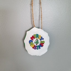 Merry Christmas with tree ornament