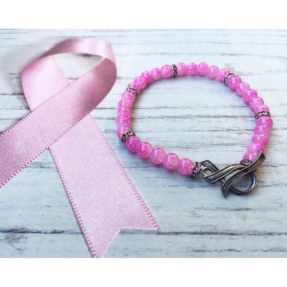 Lifeboho- Breast Awareness Pink Ribbon Silver Toggle Charm