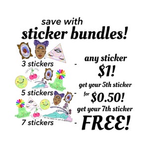 Sticker Bundle (1x1 inches)