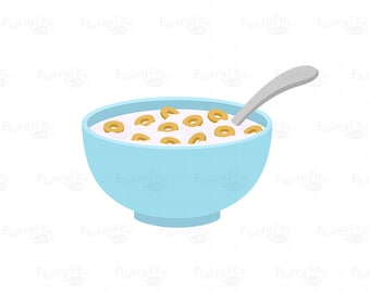 Cereal Bowl Clipart Breakfast Clip Art Food Meal Diet Bowls - Etsy Denmark