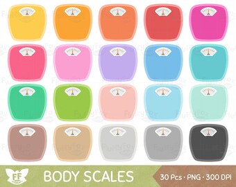 Body Scale Clipart, Bathroom Scales Clip Art, Fitness Weighting Health Weight Workout Rainbow PNG Graphic Download, Commercial Use