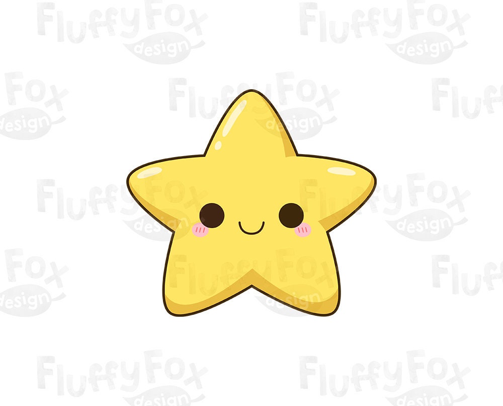 Kawaii Stern Clipart, niedliche Sterne ClipArt, Galaxy glücklich lustige  Gesicht Emoji Ausdruck Cartoon Charakter digital Regenbogen PNG Grafik  Download - .de